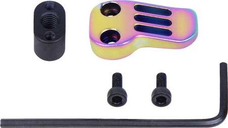 Guntec AR15 Extended Mag Catch Paddle Release Rainbow