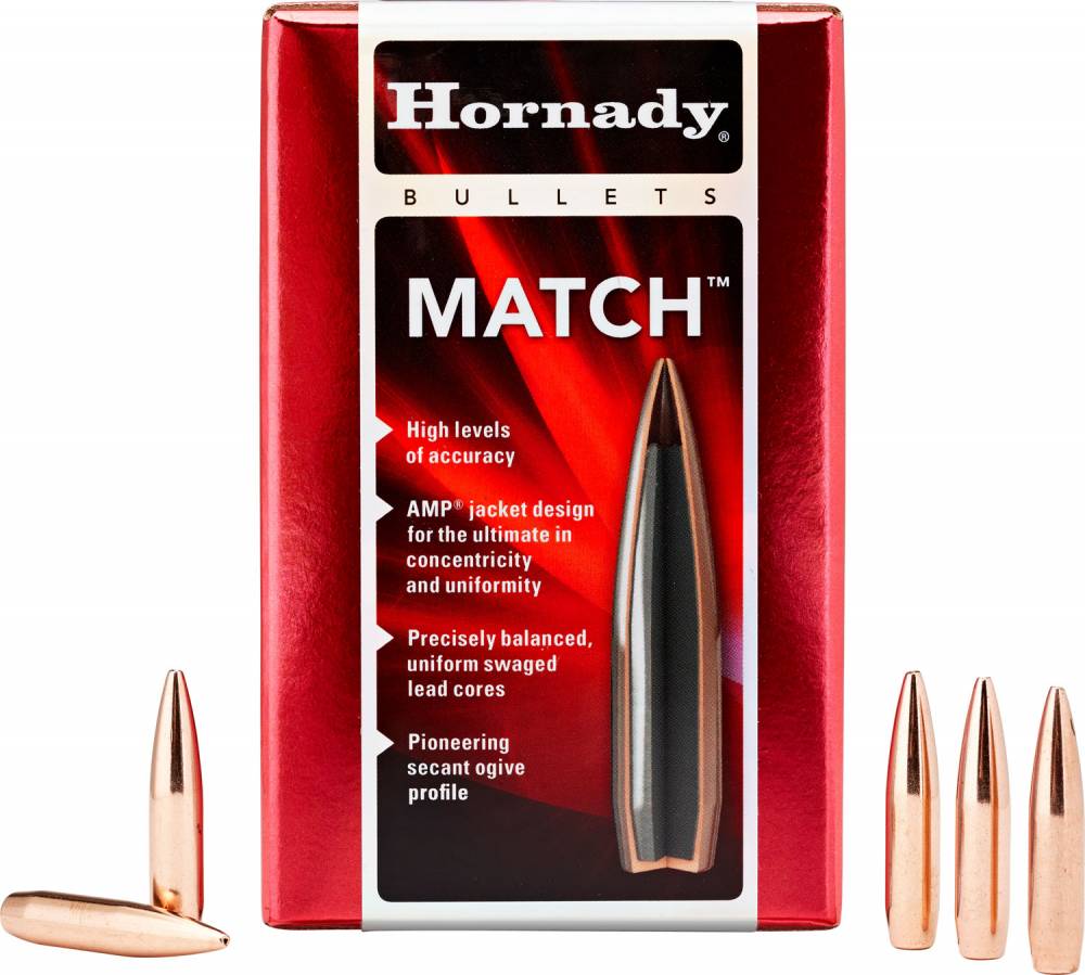 Hornady BTHP 338 Cal 250gr Projectiles for Reloading