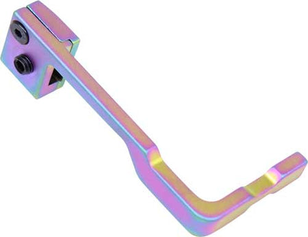 Guntec AR15 Extended Bolt Catch Release Rainbow PVD Coated