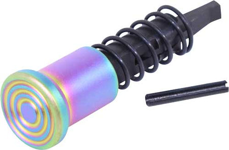 Guntec AR15 Forward Assist Assembly Rainbow PVD Coated
