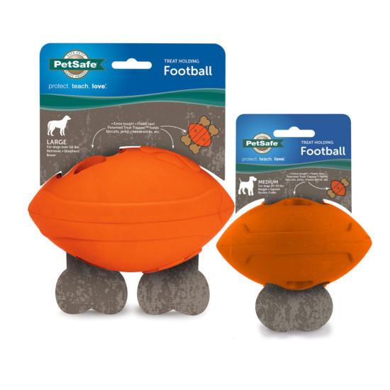 PetSafe Sportsmen Treat-Dispensing Football Dog Toy Large
