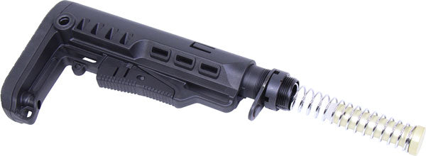 Guntec Multi-Cal Collapsible Stock Set with Buffer Tube Black