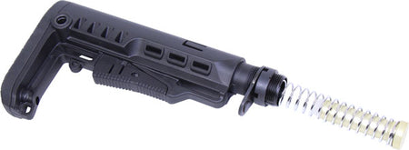 Guntec Multi-Cal Collapsible Stock Set with Buffer Tube Black