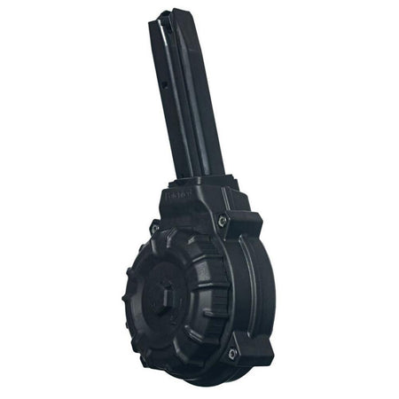 ProMag Ruger P Series 9mm 50-Round Drum Handgun Magazine Black Polymer