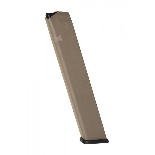 ProMag Glock 17/19/26 9mm FDE Polymer Handgun Magazine 32-Round