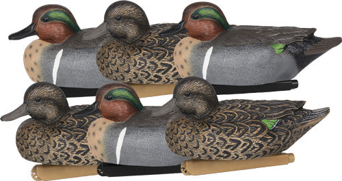 Zink Floater Decoys Green Wing Teal 6-Pack