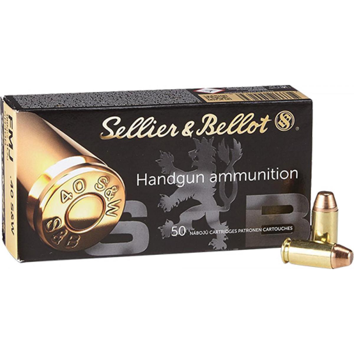 Sellier and Bellot Handgun .40 S&W 180 gr FMJ ammo
