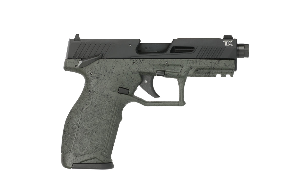 Taurus 12TX22141SP2 TX22 Gen 2 Full Size Frame 22 LR 16+1/22+1 4.60" Threaded Barrel, Serrated Slide, Adjustable Rear Sight, Polymer Frame w/Picatinny Rail