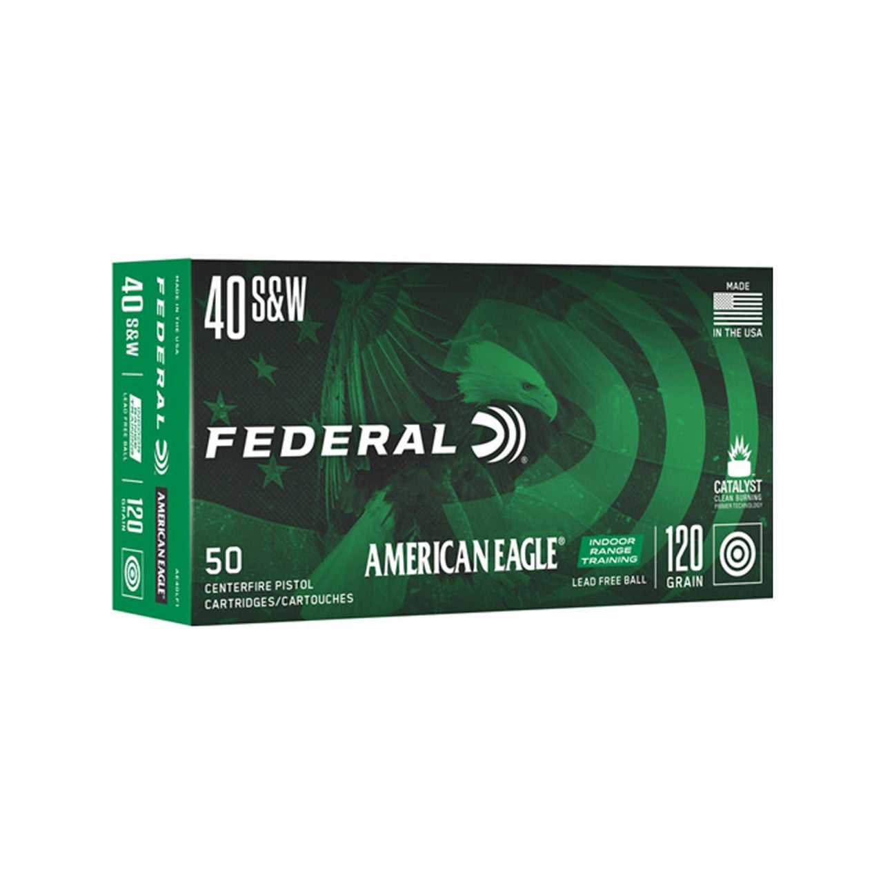 American Eagle AE40LF1 Indoor Range Training Lead-Free IRT  120 Grain .40 S&W