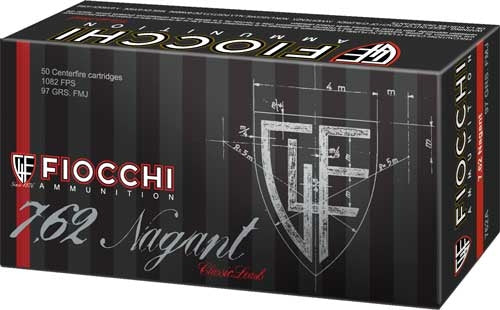 Fiocchi Heritage 7.62x38mmR Nagant 97 gr FMJ ammo