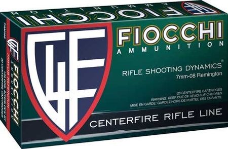 Fiocchi Field Dynamics 7mm-08 Remington 139 gr JSP ammo