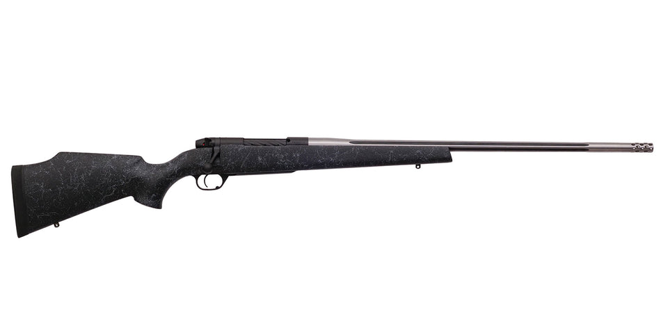 Weatherby MAM01N333WR8B Mark V Accumark 338-378 Wthby Mag 2+1 26" Barrel, Graphite Black Cerakote Metal Finish, Gray Webbed Black Fixed Monte Carlo Stock
