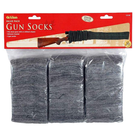 Allen Knit Shotgun Scoped Gun Sock 52 Inch Gray 3-Pack