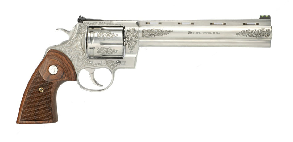 ANACONDA 44MAG SS 8" ENGRAVED TYLER GUN WORKS PREMIER GRADE