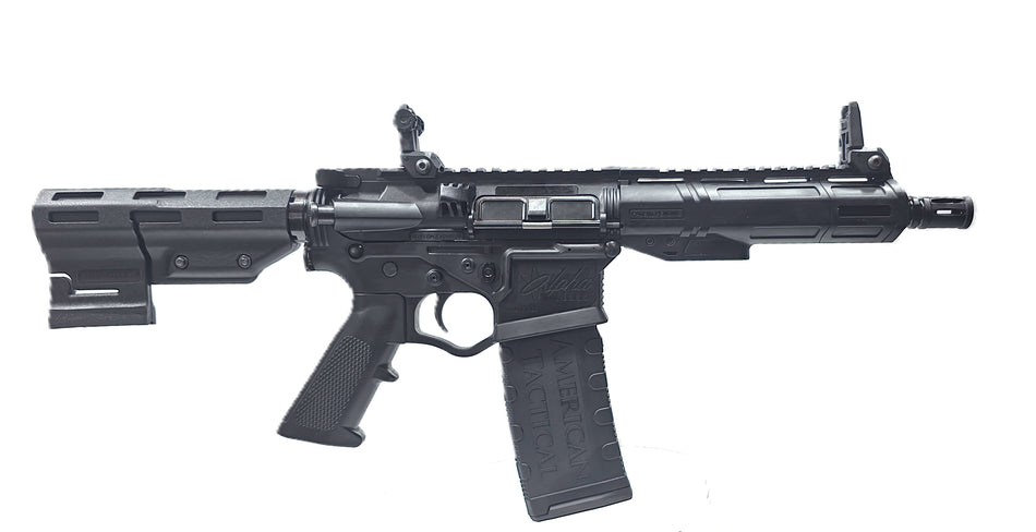 ATI ATIGAX5567MLTB Alpha Maxx 5.56 NATO 30+1 7.50" Black Barrel, Black Polymer Receiver w/Picatinny Rail, M-LOK Handguard, Black Polymer Blade, A2 Grip
