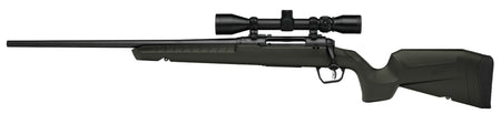 Savage Arms 32190 Axis 2 XP Combo Full Size 25-06 Rem 4+1 22" Black Sporter Barrel, Black Carbon Steel Receiver Drilled & Tapped, OD Green Fixed Synthetic Stock, Weaver 3-9x40mm Scope, Left Hand