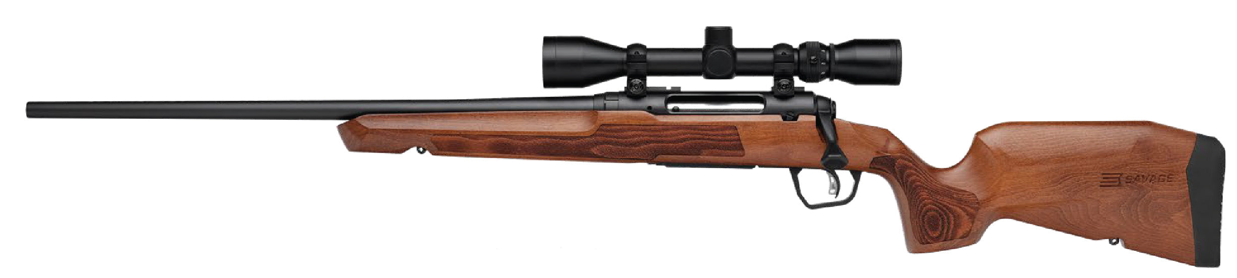 Savage Arms 32276 Axis 2 XP Combo 25-06 Rem 4+1 22" Matte Black Sporter Barrel & Drilled & Tapped Carbon Steel Receiver, Ergonomic Hardwood Stock, Left Hand, Weaver 3-9x40mm Scope