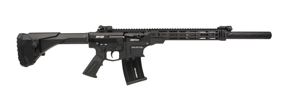 Derya Firearms DY1220CAUS DY12 12 Gauge Semi-Auto 5+1 20" Threaded Barrel 7075-T6 Aluminum Receiver Mil-Spec Pistol Grip