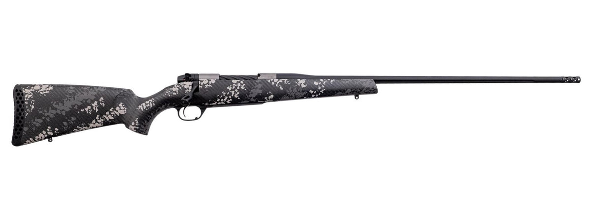Weatherby MBT20N65RWR6B Mark V Backcountry 2.0 Ti 6.5 Wthby RPM 3+1 24" Barrel, Graphite Black Cerakote Metal Finish, Black with Gray/White Sponge Accents Peak 44 Blacktooth Stock