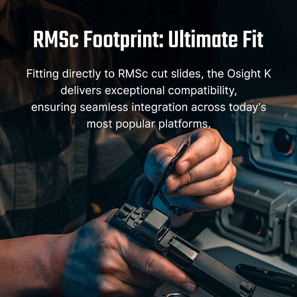 Osight K 6 MOA Red Dot Sight RMSc Footprint Side-Loading Battery Compact