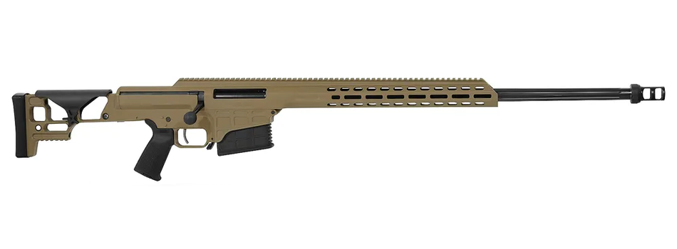 Barrett 18479 MRAD 338 Lapua Mag 26" 10+1 Flat Dark Earth Cerakote Flat Dark Earth Folding with Adjustable LOP Stock Black Polymer Grip Right Hand
