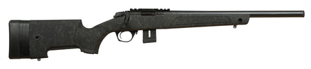 Bergara Rifles BMR007 BMR-X 22 LR 10+1 18" Blued Heavy Threaded Barrel, Blued Picatinny Rail Receiver, Adj LOP Green w/Black Webbing Synthetic Stock