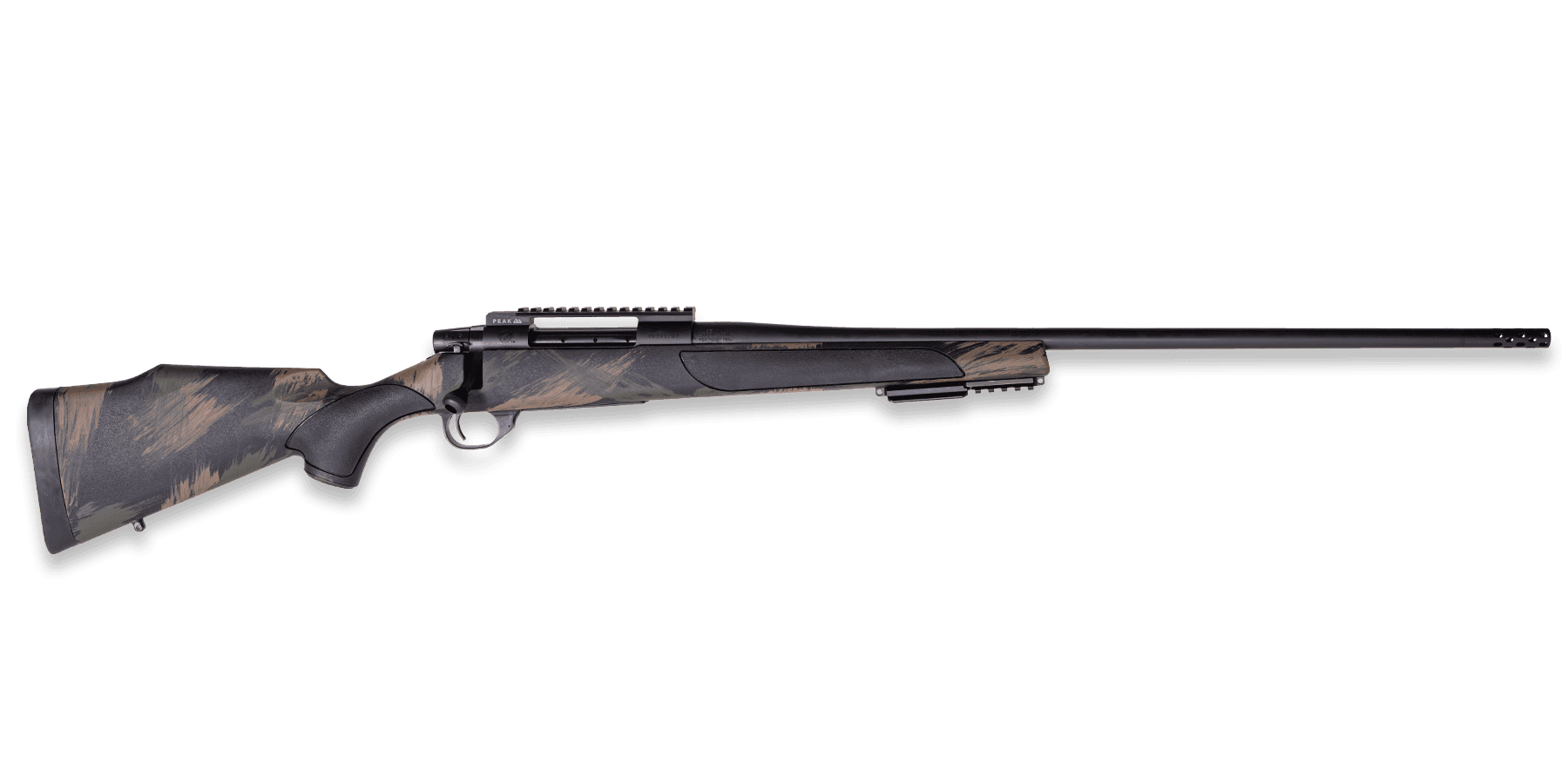 Weatherby VBS7MMPR2B Vanguard Black Hills 7mm PRC 3+1 20" + 2" Matte Blued Heavy Threaded Barrel, Matte Blued Steel Receiver w/Picatinny Rail, Black w/Green & Tan Accents Peak 44 Monte Carlo Polymer S