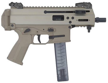 B&T Firearms BT36045CT APC 9K Pro 9mm Luger 30+1 4.30" Black Threaded Barrel, Coyote Tan Aluminum/Polymer Frame, Picatinny Rail, Coyote Tan Polymer Grip, M-LOK Slots, Ambidextrous