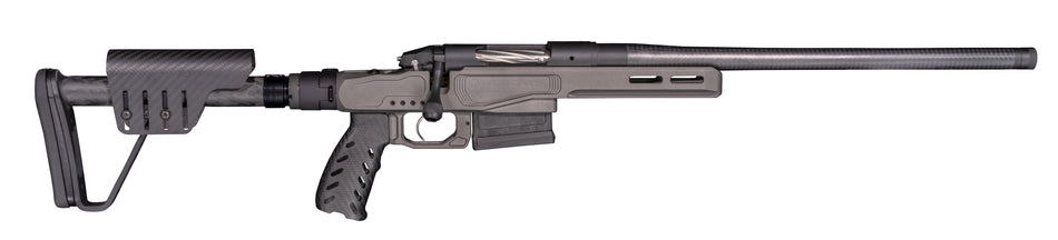 Bergara Rifles BPR36-25CM Premier MgMicro Lite 25 Creedmoor 5+1 18" Carbon Fiber CURE Threaded Barrel, Titanium Cerakote Arca Rail Forend, Adj Carbon Fiber Cheekrest Folding Buttstock w/M-LOK, Carbon