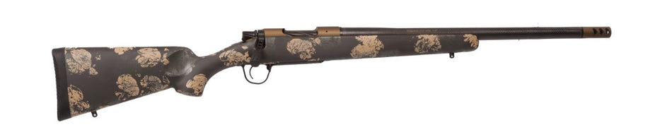 Christensen Arms 8010619200 Ridgeline FFT 7mm-08 Rem 4+1 20" Carbon Fiber/Threaded Barrel, Burnt Bronze Cerakote, Green with Black/Tan Accents Stock