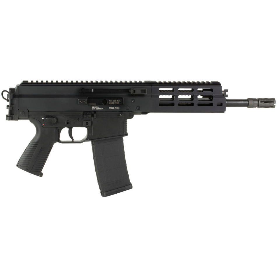 B&T Firearms 361657 APC Pro 5.56x45mm NATO 30+1 10.50" Black Threaded Barrel, M-LOK Handguards, Black Picatinny Rail Receiver ,Black Polymer Grips, No Brace, Ambidextrous
