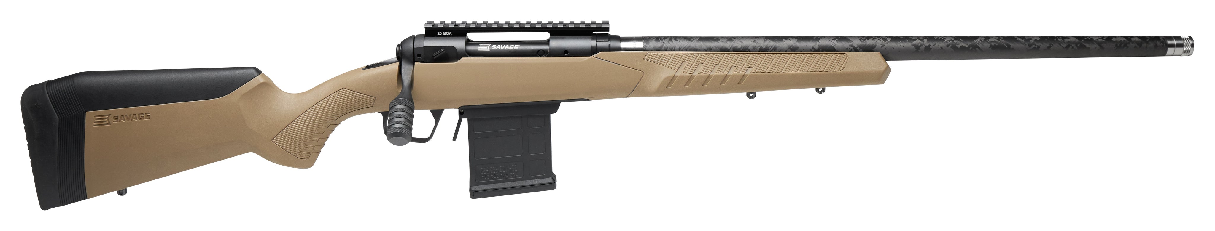 110 TAC 6.5CR CARBON FDE # 57942 | 5/8X24 TPI | 10RD MAG