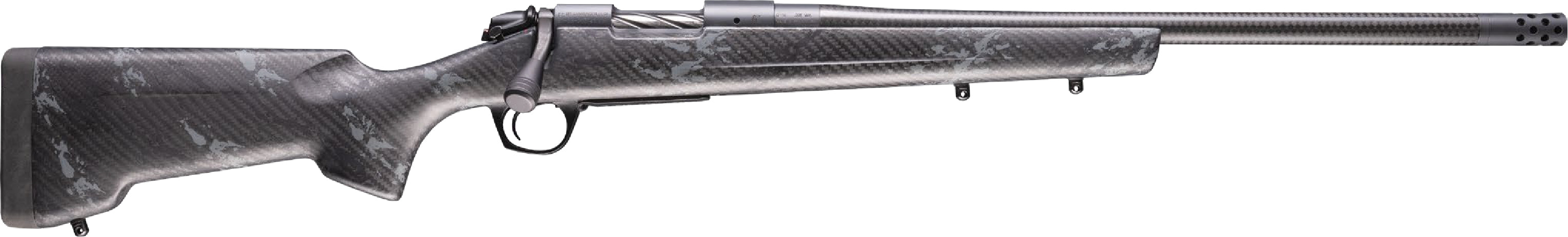 Bergara Rifles B14S1215CF B-14 Cima CF 25 Creedmoor 4+1 20" Carbon Fiber CURE Threaded Barrel, Sniper Gray Cerakote Steel Drilled & Tapped Receiver, Carbon Fiber w/Black & Gray Sponge Accents RTM Spor