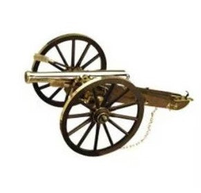 Mini Napoleon III Cannon Gold Replica
