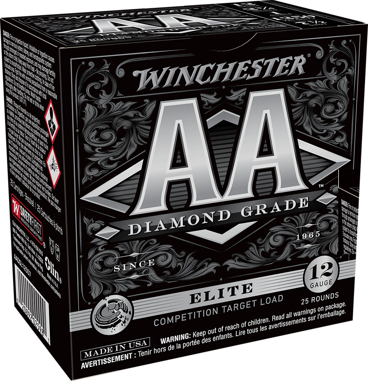 Winchester AADGL12507 AA Diamond Grade 12 Gauge 2.75" 1oz 7.5 Shot 1250 fps