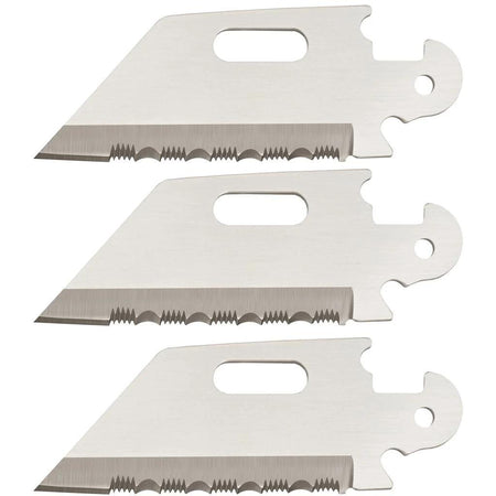 Cold Steel Click-N-Cut 2-1/2" Reverse Tanto Serrated Replacement Blades 3-Pack