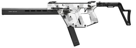 Kriss USA KV103CAD00 Vector CRB Gen3 10mm Auto 33+1 16" Black Nitride Threaded Barrel, Arctic Delta Cerakote Receiver w/Picatinny Rail, M-LOK Handguard, Adjustable Folding Black Stock, White Polymer G