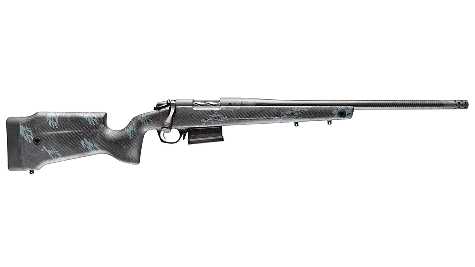 Bergara Rifles B14S7515CF B-14 Crest CF 25 Creedmoor 5+1 20" Carbon Fiber Threaded Barrel, Sniper Gray Cerakote Steel Drilled & Tapped Receiver, Fixed Carbon Fiber w/Black & Gray Sponge Accents Stock,