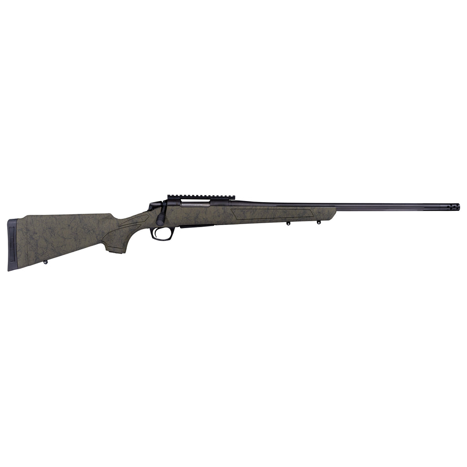 CVA CR3981G Cascade XT 6.5 Creedmoor 4+1 22" Graphite Black Cerakote Fluted Steel Threaded Barrel & Receiver w/Picatinny Rail, OD Green w/Black Webbing Adjustable Synthetic Stock, Right Hand