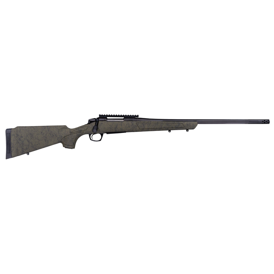 CVA CR3989G Cascade XT 6.5 PRC 2+1 24" Graphite Black Cerakote Fluted Threaded Barrel, Graphite Black Cerakote Picatinny Rail, Fixed OD Green w/Black Webbing Synthetic Stock, Right Hand