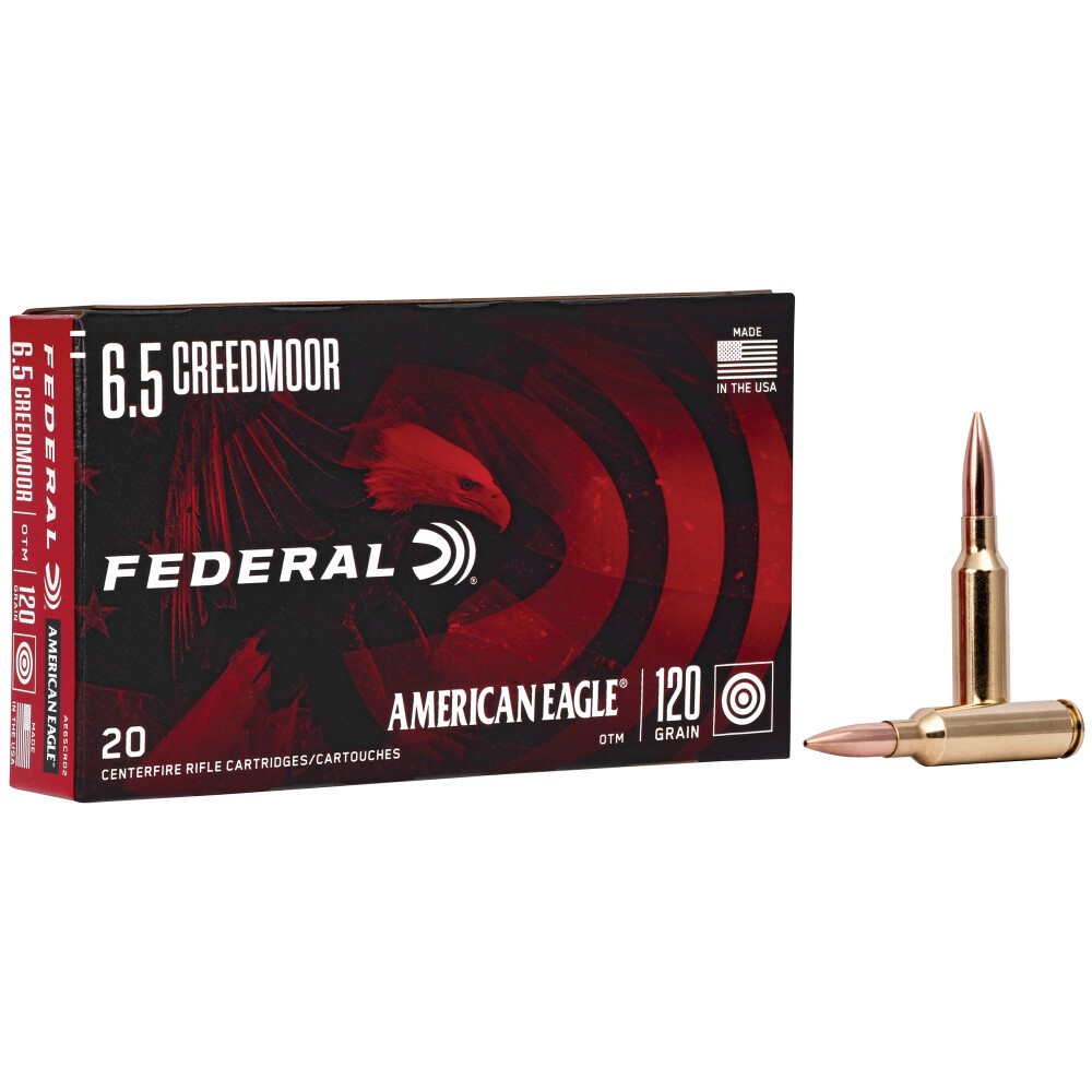 Federal American Eagle 6.5 Creedmoor 120 gr Open Tip Match (OTM)