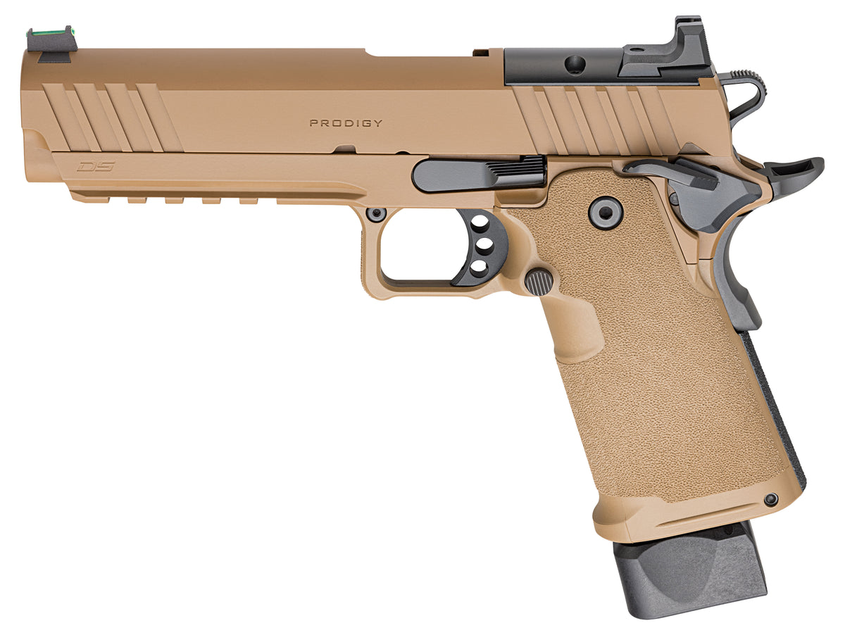Springfield Armory PH9119AOSCB 1911 DS Prodigy 9mm 20+1 17+1 5" Coyote Brown Cerakote Optic Ready Carbon Steel Slide Polymer Grip