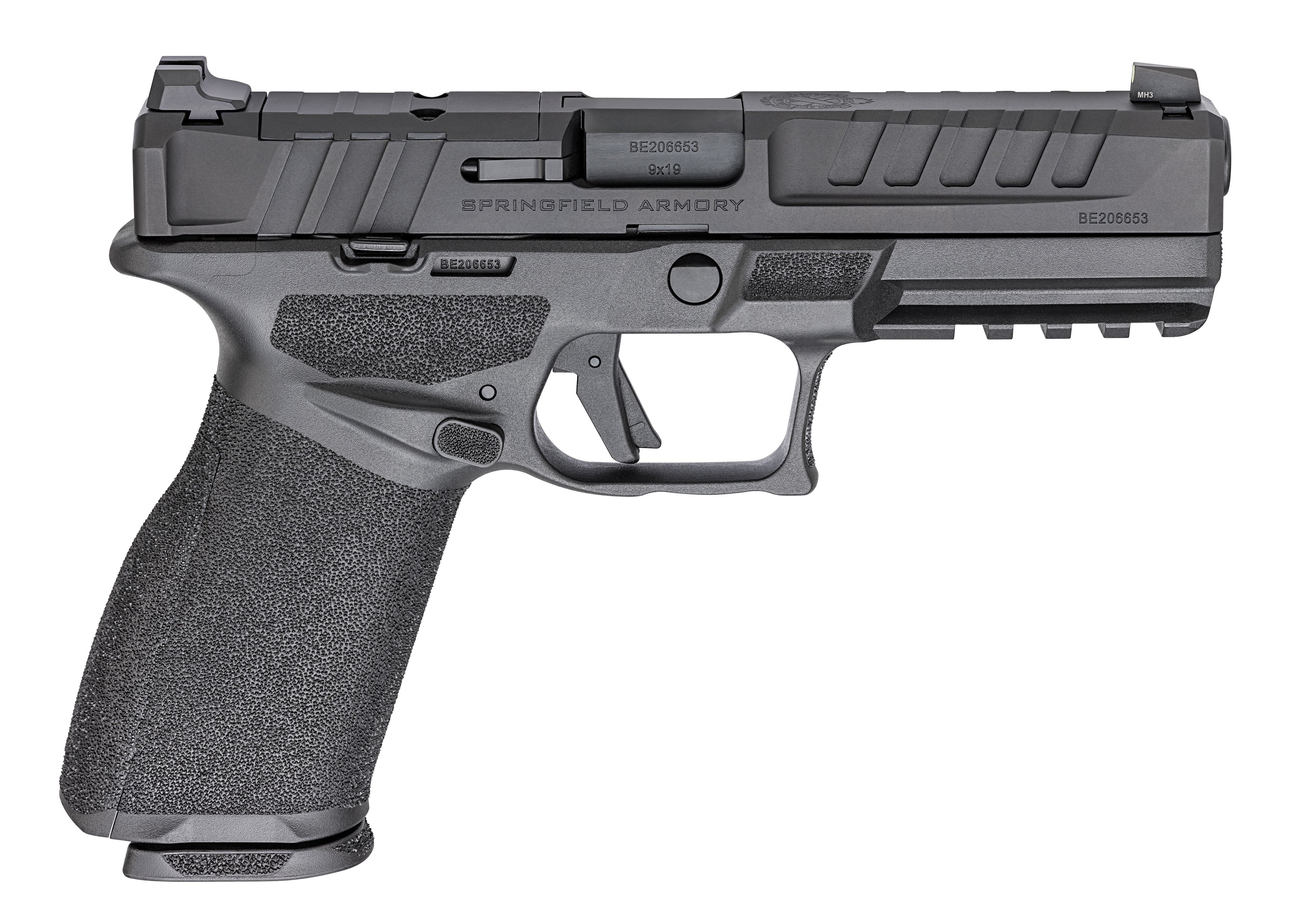 Springfield Armory EC9459BU15 Echelon Full Size 9mm Luger 15+1 4.50" Black Melonite Steel Barrel & Steel Optic Ready/Serrated Slide, Black Polymer Frame w/Picatinny Rail, Textured Grip, Ambidextrous
