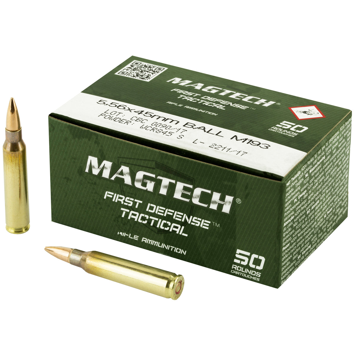 Magtech 5.56x45mm NATO M193 55 Grain Full Metal Jacket(FMJ)