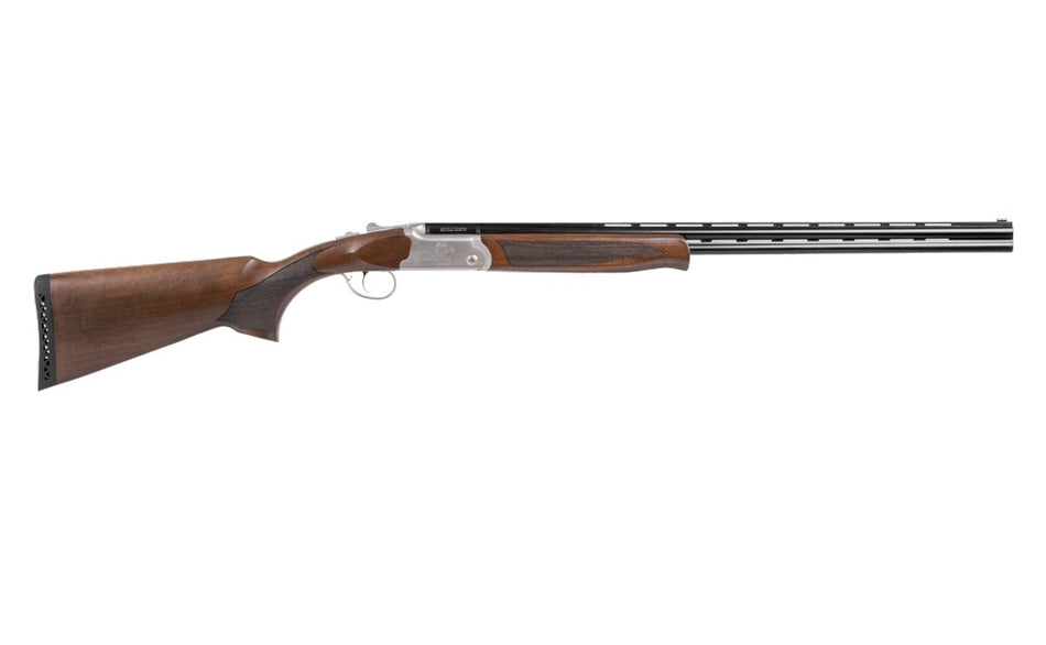 Girsan Balikli Blue Label 28 Bore Break Open 2.50" 2rd 26" Blue Polished Over/Under Vent Rib Barrel, Engraved Silver Aluminum Receiver, Fixed Turkish Walnut Stock, 5 Mobil Chokes