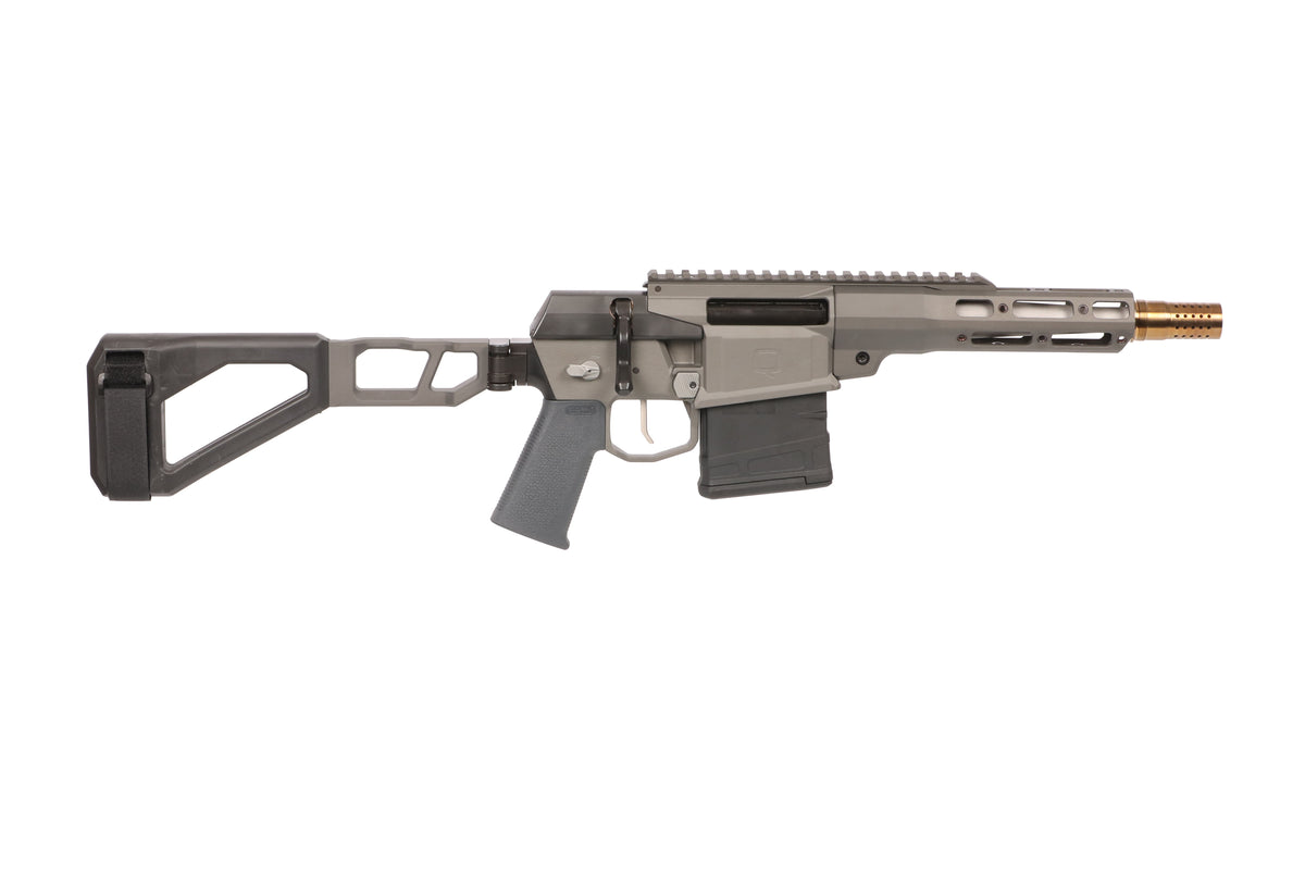 Q LLC FIX868INPISTOL The Fix 8.6 Blackout 30+1 8" Stainless Threaded Barrel Q-Sert Free-Float Handguards, Picatinny Rail Receiver, Black SBA3 Brace Black, Polymer Grips