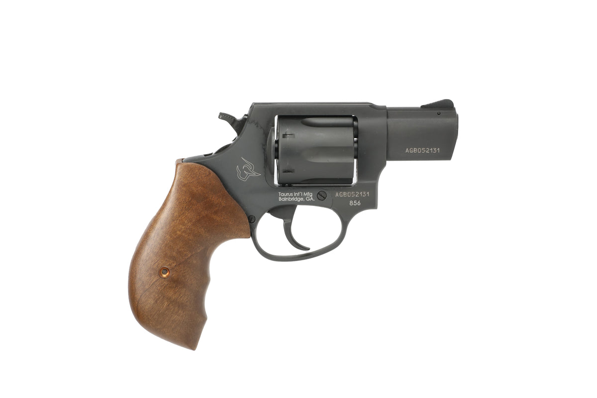 Taurus 2-85621TW 856 *CA Compliant Small 38 Special 6 Shot 2" Matte Black Carbon Steel Barrel, Cylinder & Frame, Black Grip, Transfer Bar Safety, Exposed Hammer