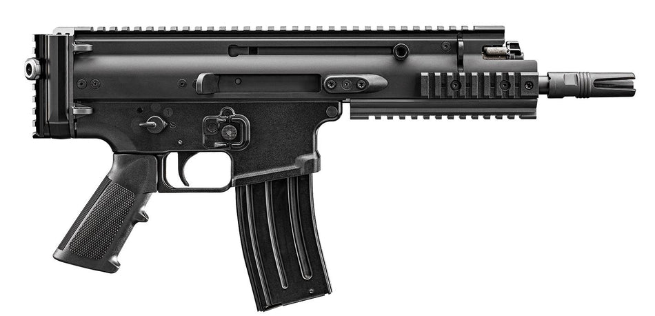 FN 38101240 SCAR 15P 5.56x45mm 30+1 7.50" Black Chrome Lined Steel Barrel, Black Anodized Aluminum Picatinny Rail Receiver, Black Polymer Grip, Ambidextrous