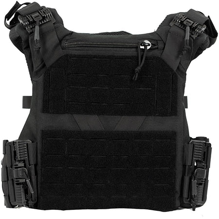 MKS Full Forge Gear Plate Carrier Shelter - Black MOLLE Tactical Vest