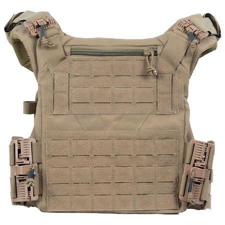 MKS Full Forge Gear Plate Carrier Shelter - Tan MOLLE Tactical Vest
